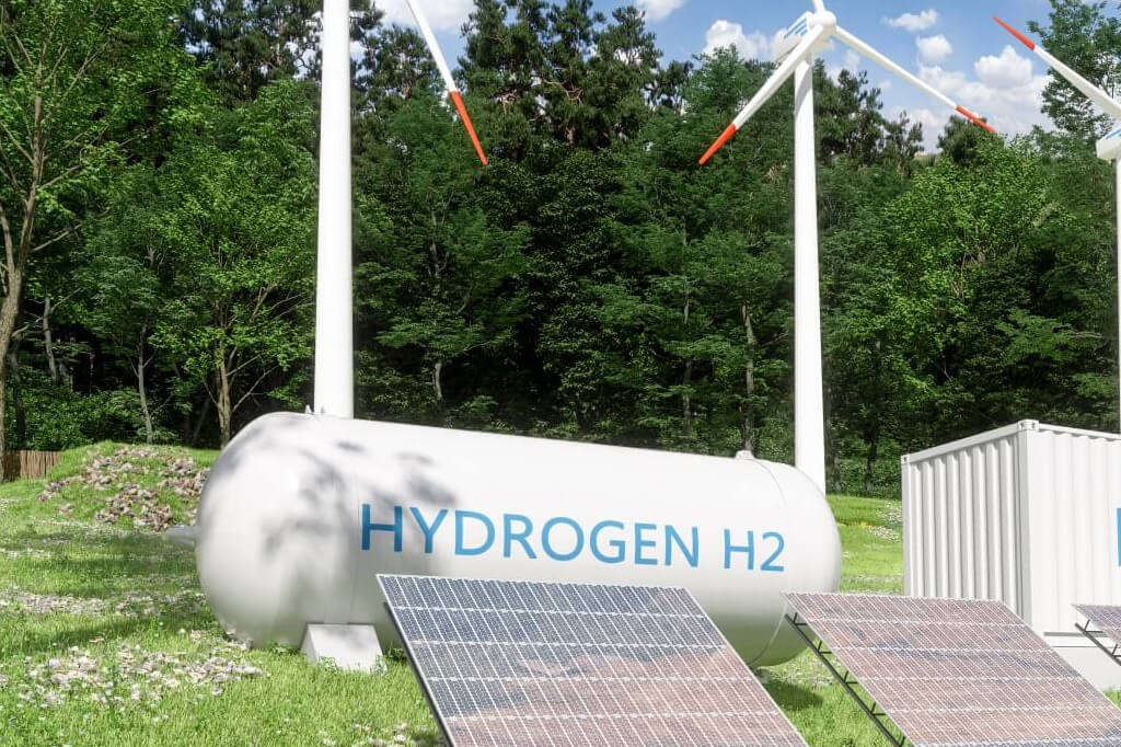 Imagen planta Industrial de hidrógeno verde